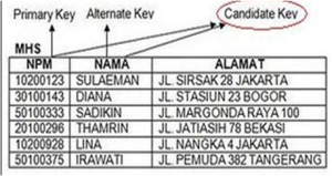 candidate key